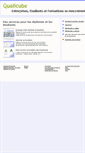 Mobile Screenshot of diplome.qualicube.fr