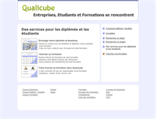 Tablet Screenshot of diplome.qualicube.fr